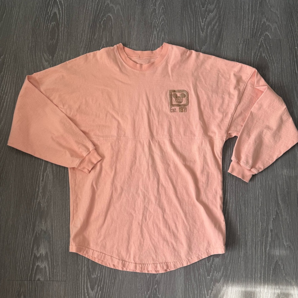 Walt DisneyWorld Pink Rose Gold Long Sleeve Shirt